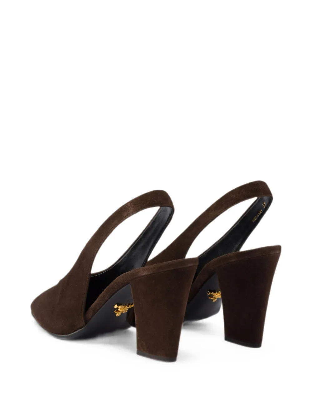 Prada suede leather slingback pumps Bruin