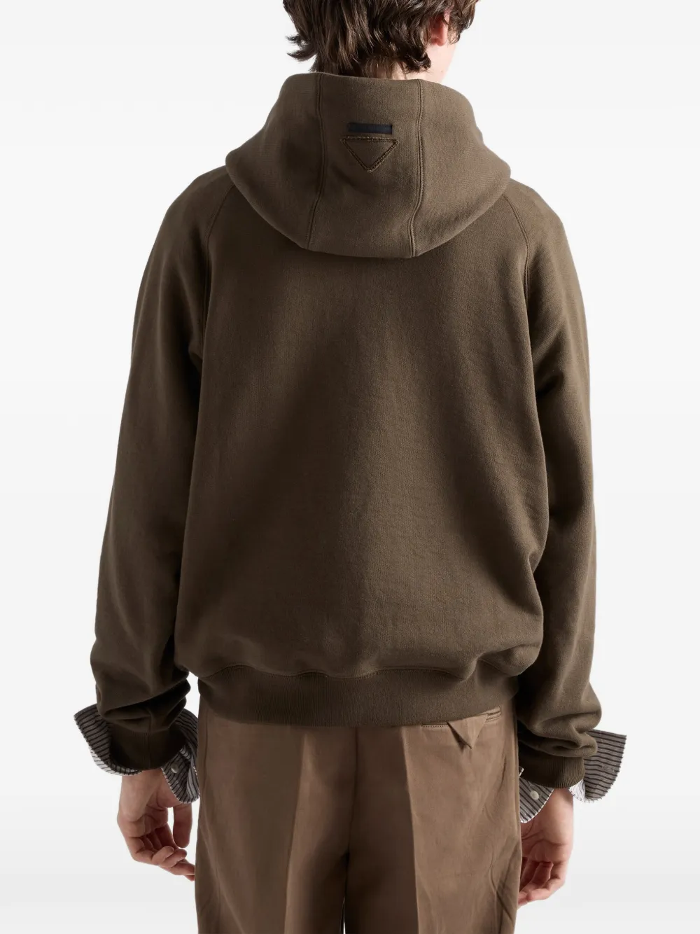Prada Fleece hoodie Groen