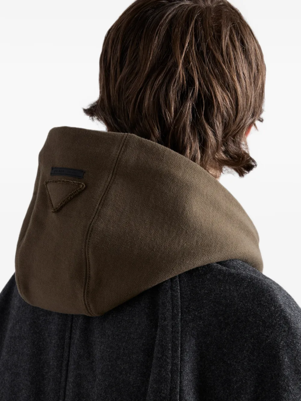 Prada Fleece hoodie Groen