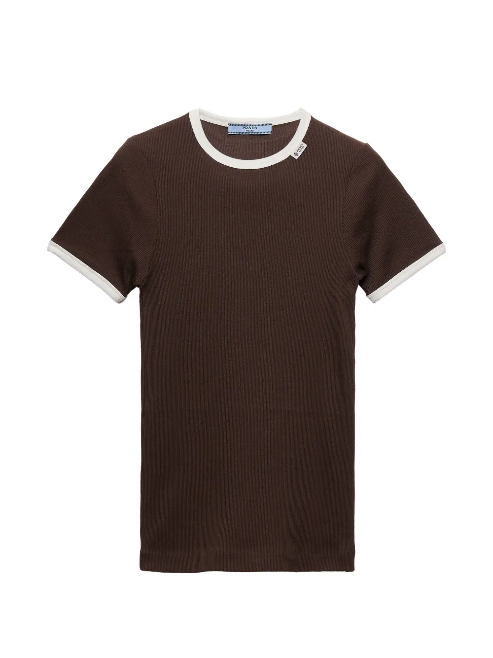 Prada Ribbed knit top - Marrone