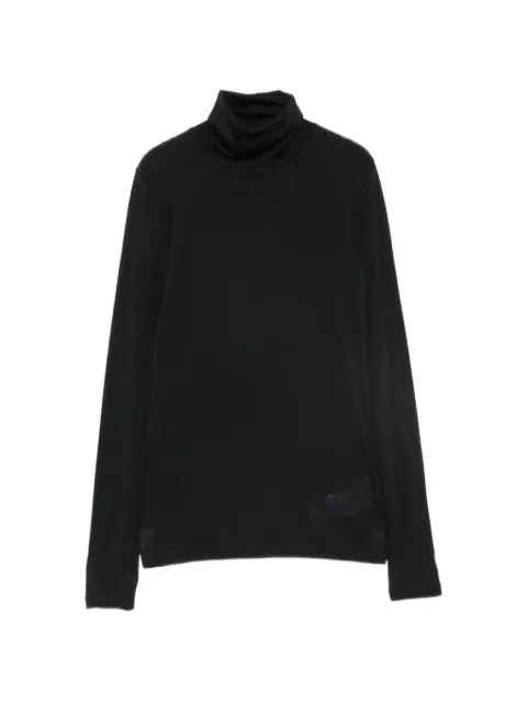 Jil Sander logo-print roll-neck T-shirt