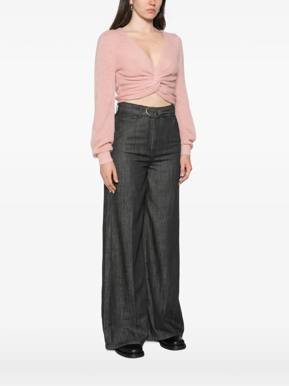 TWINSET Trui met gedraaid detail Roze