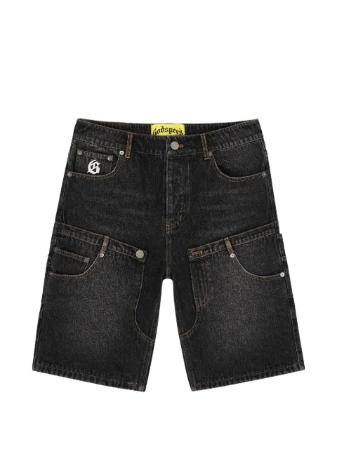 GODSPEED twin-panel denim shorts