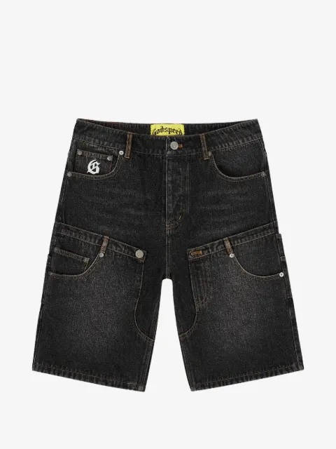 GODSPEED twin-panel denim shorts