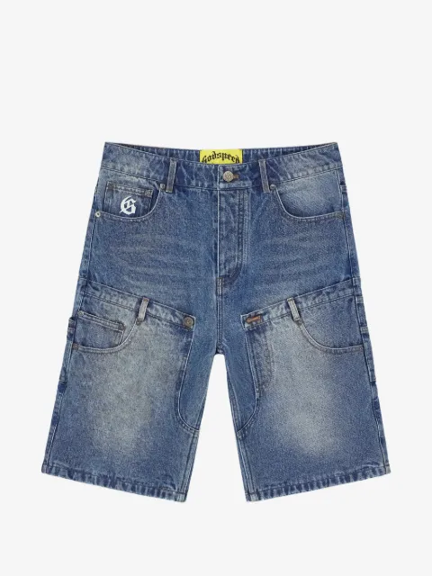 GODSPEED twin-panel denim shorts