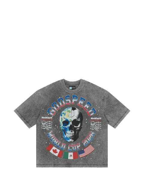 GODSPEED camiseta Planet Fútbol con efecto lavado ácido