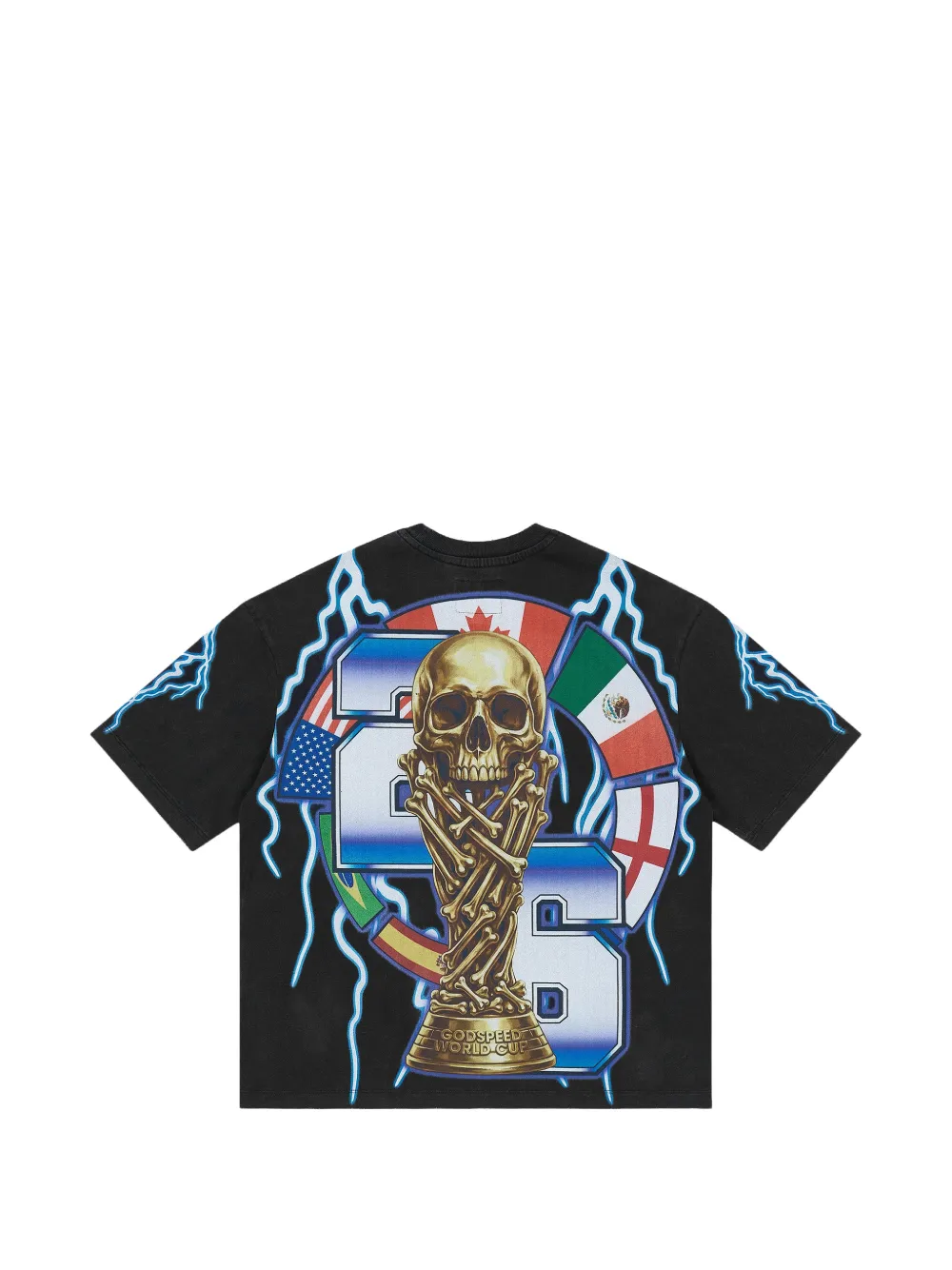 GODSPEED Voltage T-shirt met grafische print Zwart