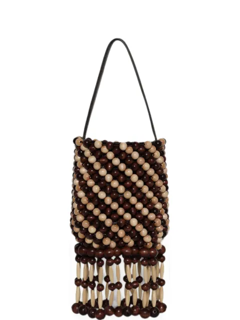 Rabanne beaded-fringe bucket bag