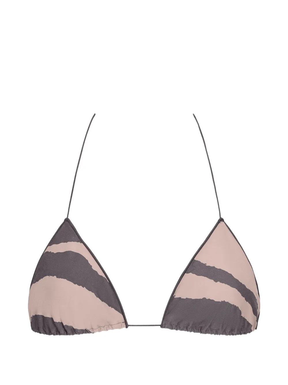 TROPIC OF C C zebra-print bikini top