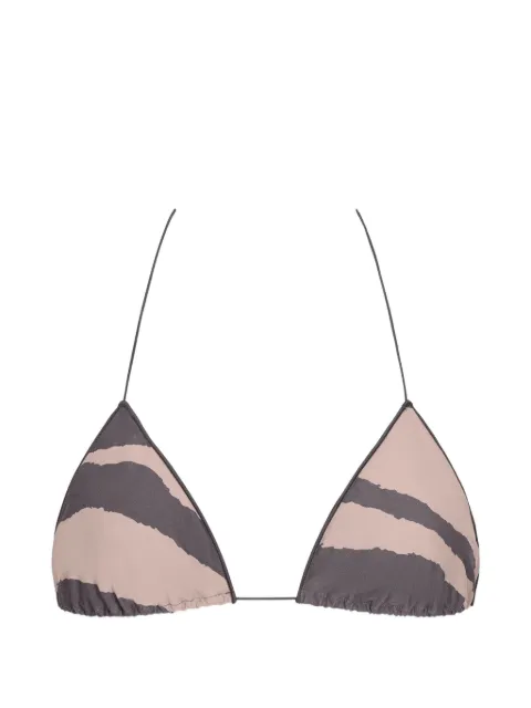 TROPIC OF C C zebra-print bikini top