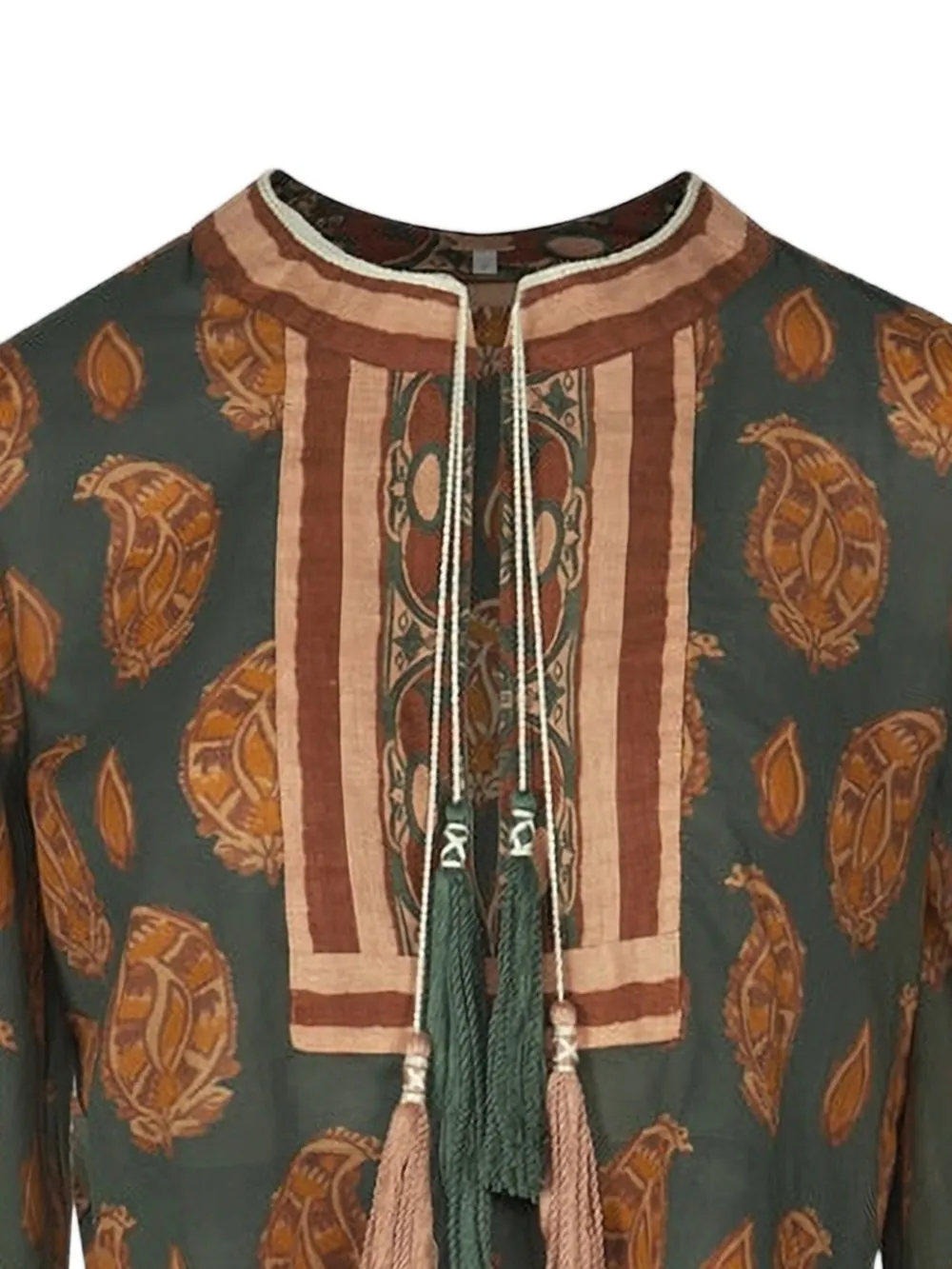 Johanna Ortiz Sun Whisper Paisley-print Top in Green, view 2
