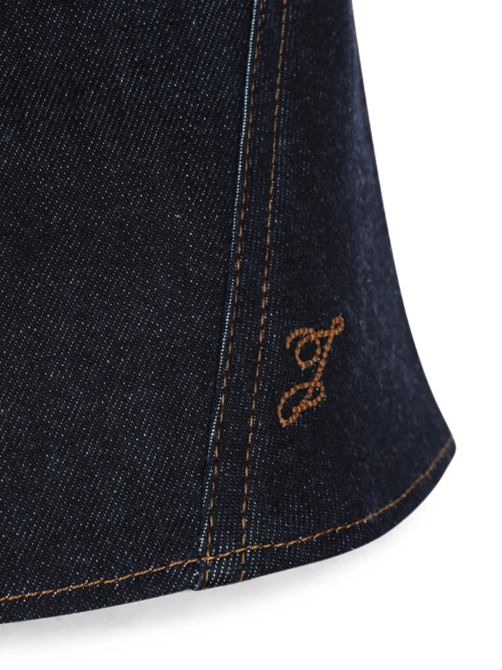 Jacquemus The de-Nîmes Pina denim top Blauw