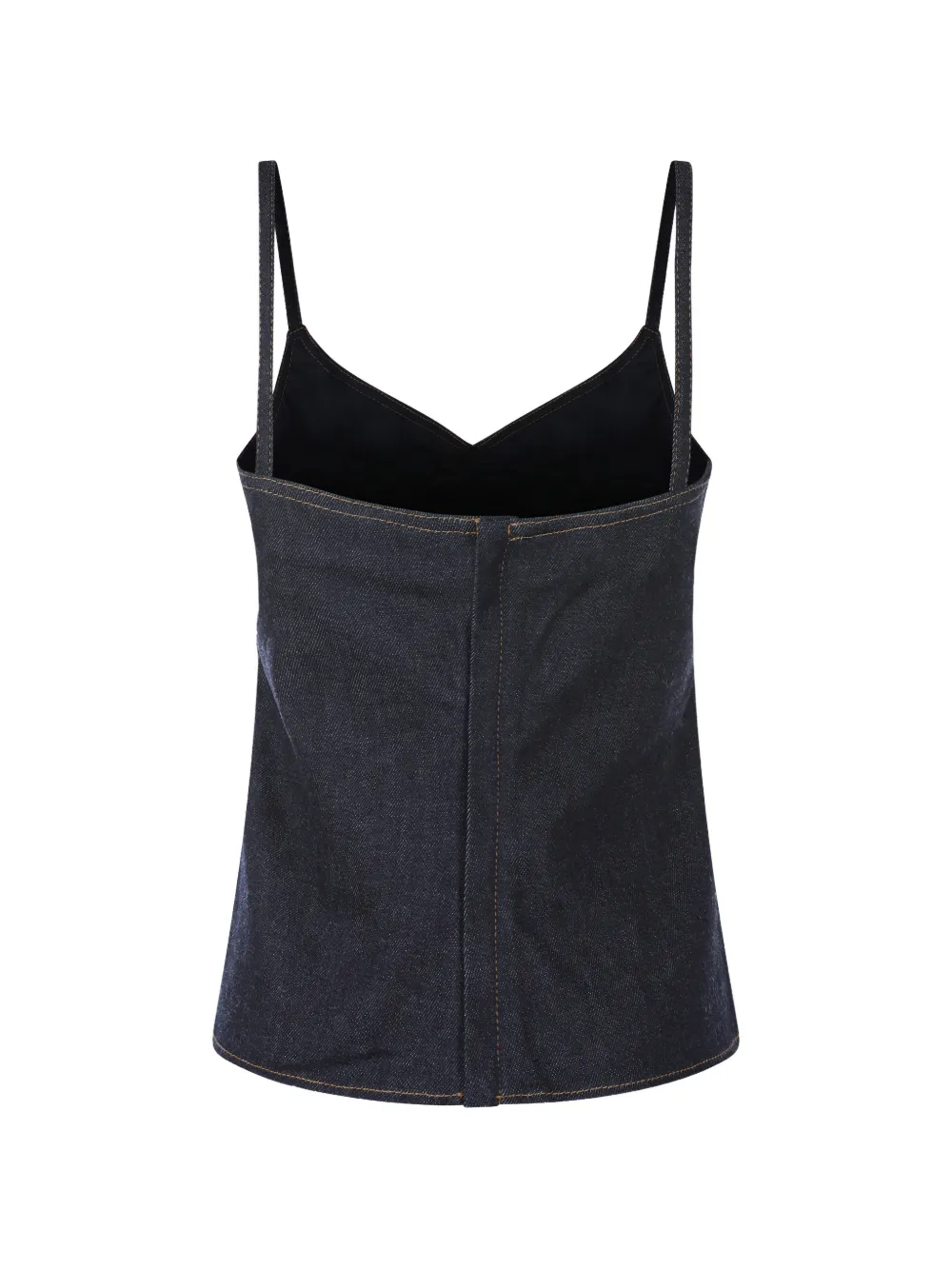 Jacquemus The de-Nîmes Pina denim top Blauw