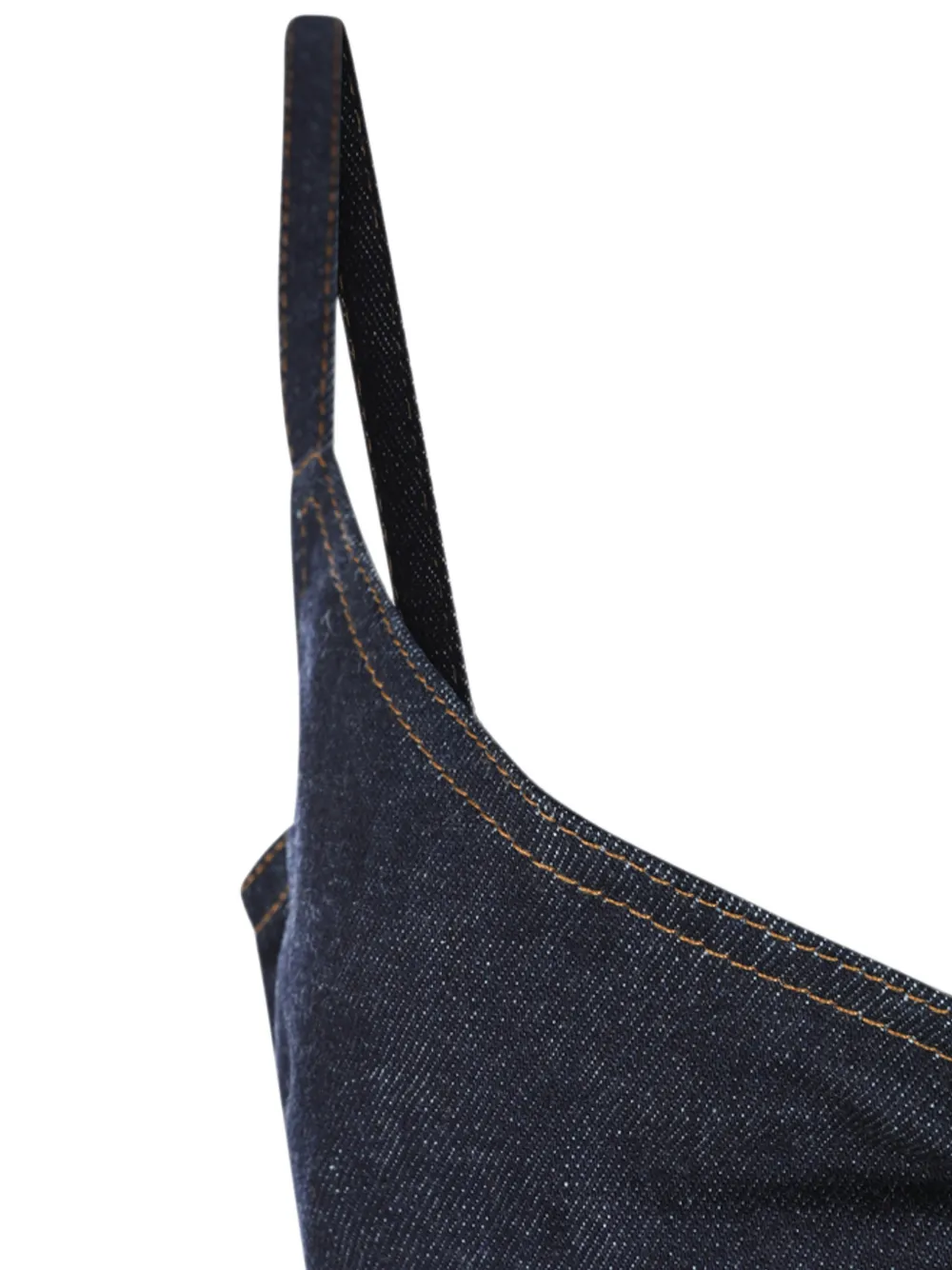Jacquemus The de-Nîmes Pina denim top Blauw