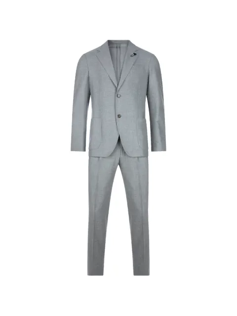 Lardini single-breasted wool-blend suit