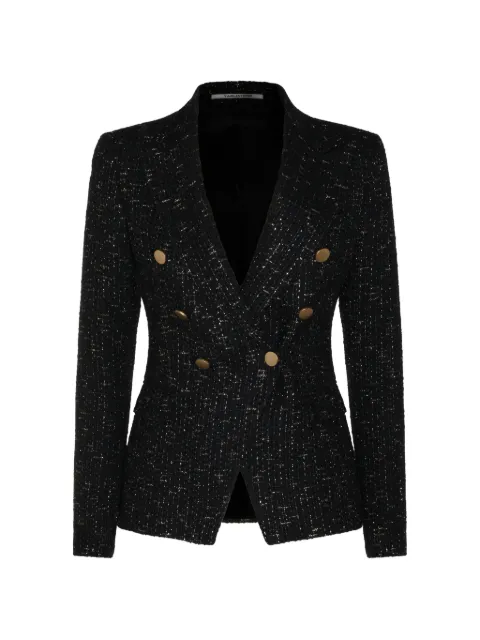 Tagliatore double-breasted tweed blazer