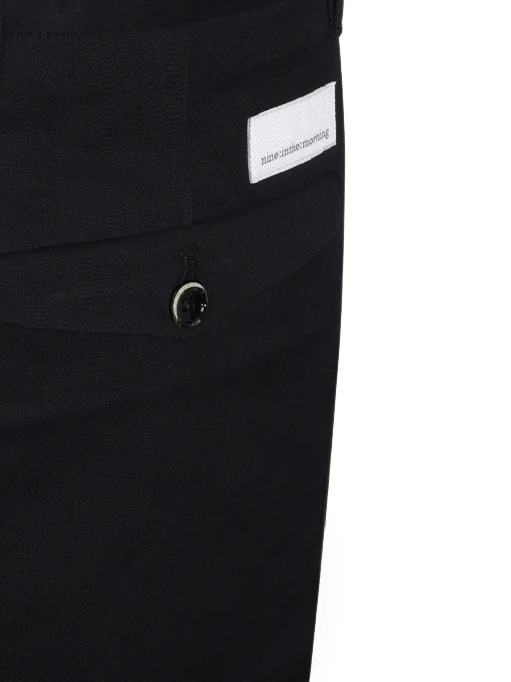 Nine In The Morning Broek met logopatch Zwart