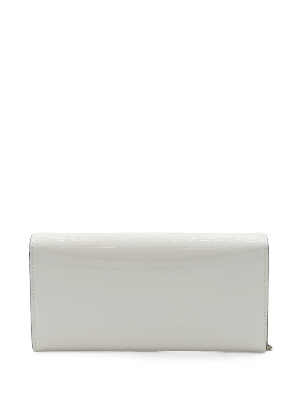 Jimmy Choo Emmie lakleren clutch Wit
