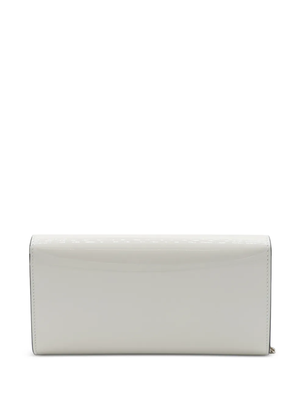 Jimmy Choo Emmie lakleren clutch Wit