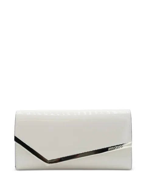 Emmie patent-leather clutch bag
