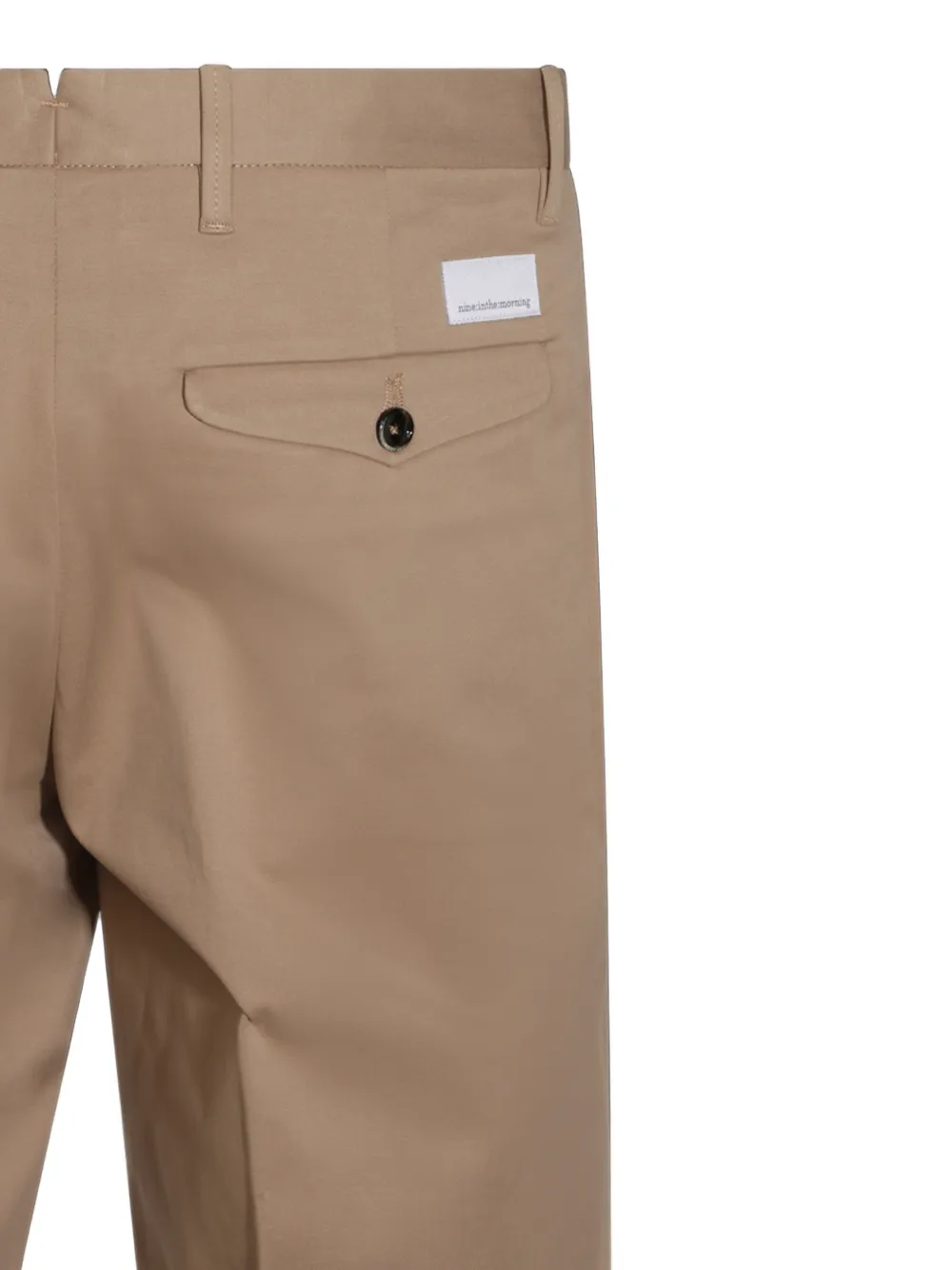 Nine In The Morning Broek met logopatch Bruin