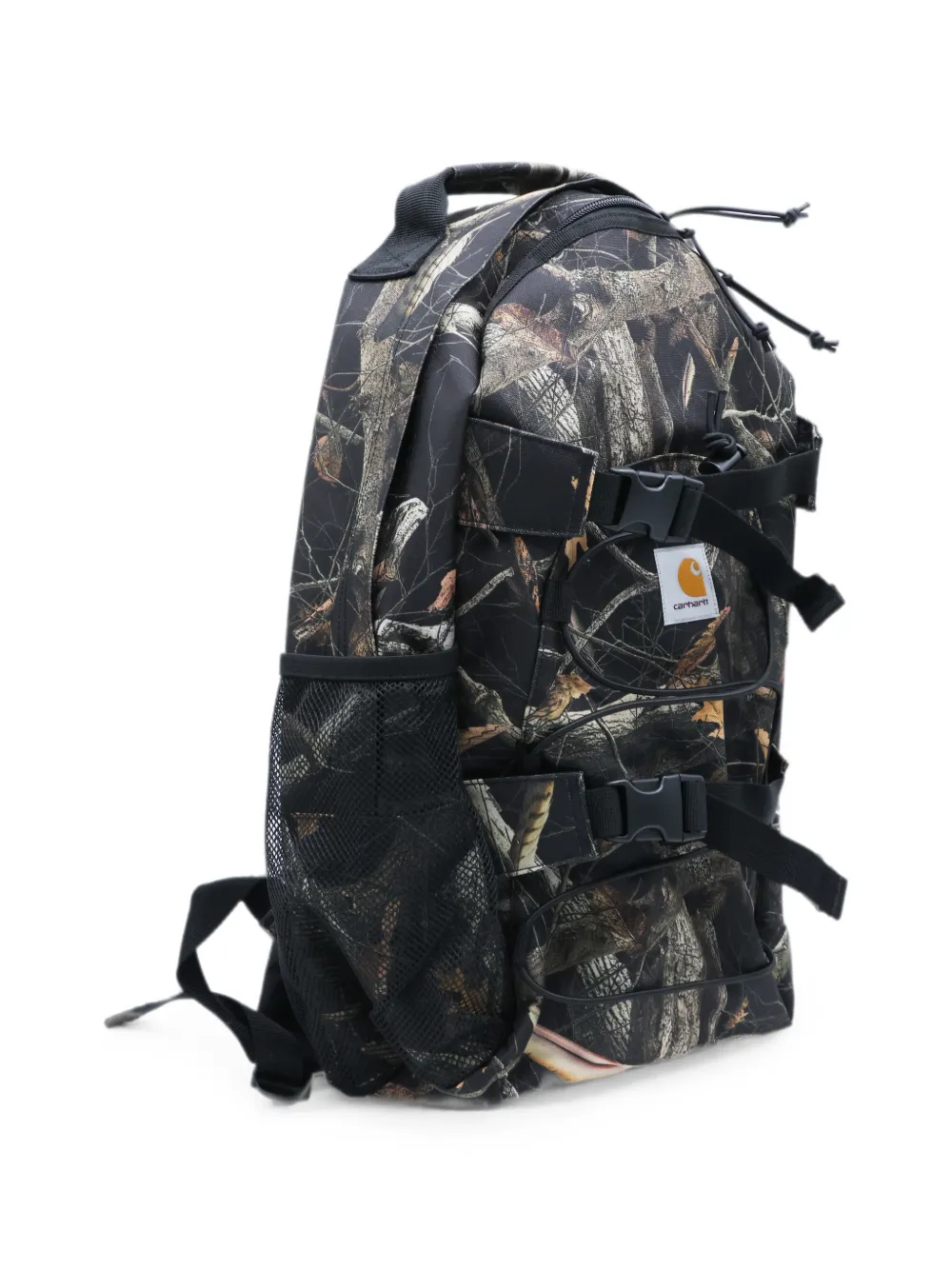 Carhartt WIP Rugzak met gespsluiting en camouflageprint Zwart