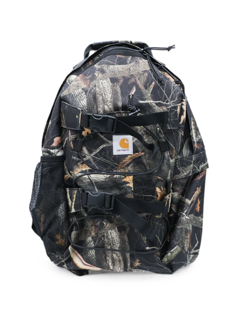 Carhartt WIP Rugzak met gespsluiting en camouflageprint Zwart