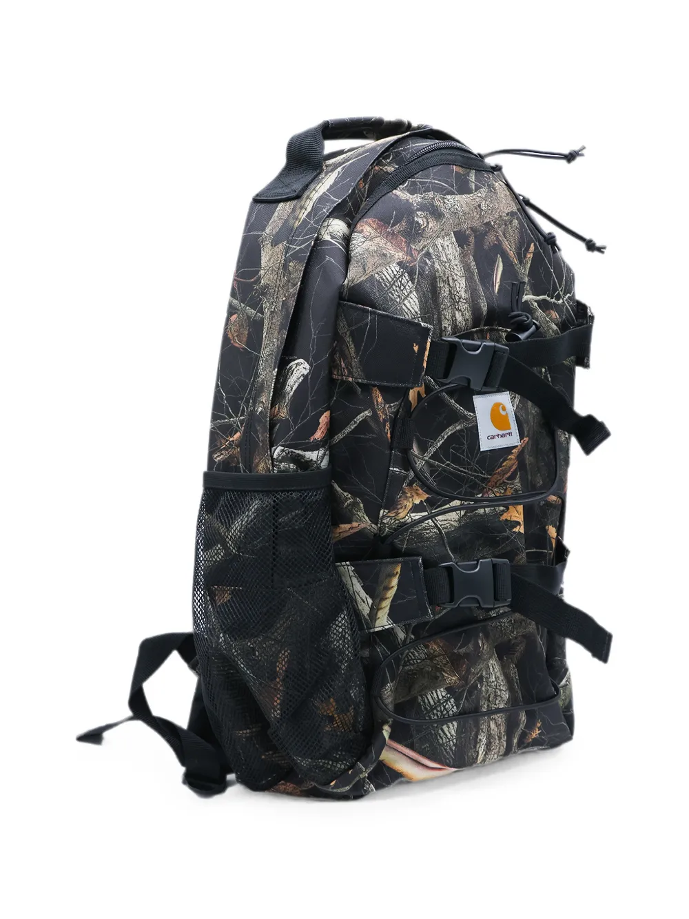 Carhartt WIP Rugzak met gespsluiting en camouflageprint Zwart