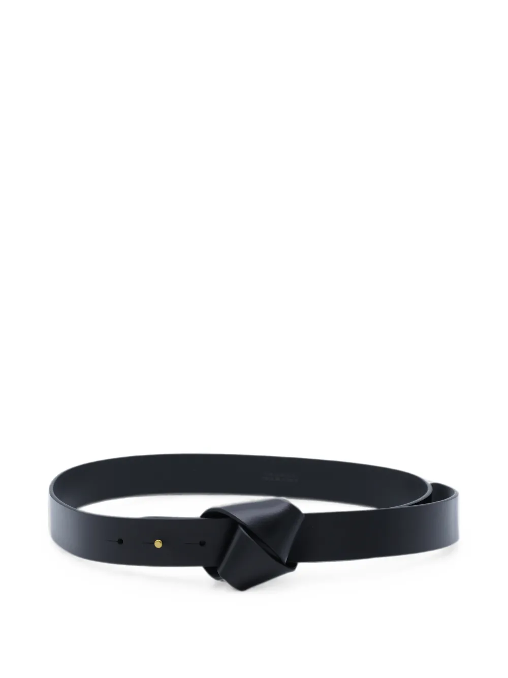 ISABEL MARANT Lassio knotted leather belt - Nero