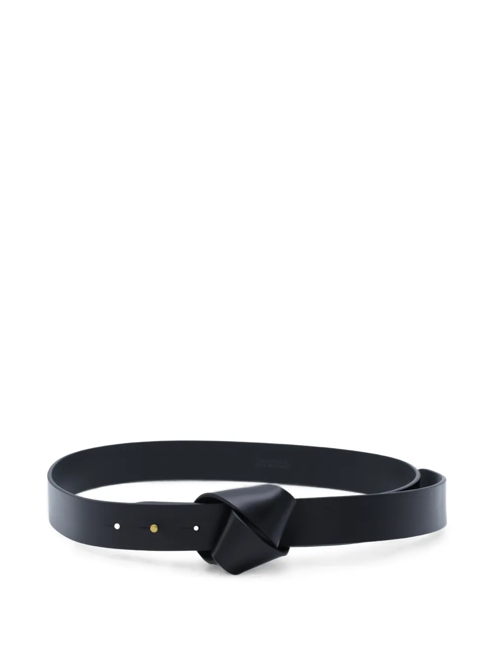 ISABEL MARANT Lassio knotted leather belt - Nero