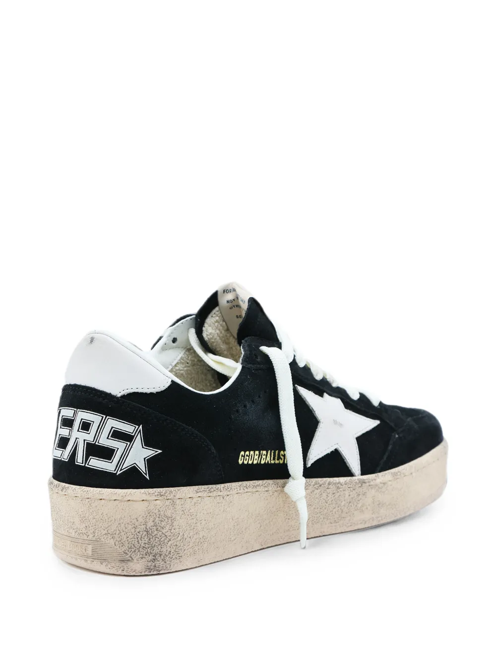 Golden Goose star-patch distressed-effect sneakers Zwart