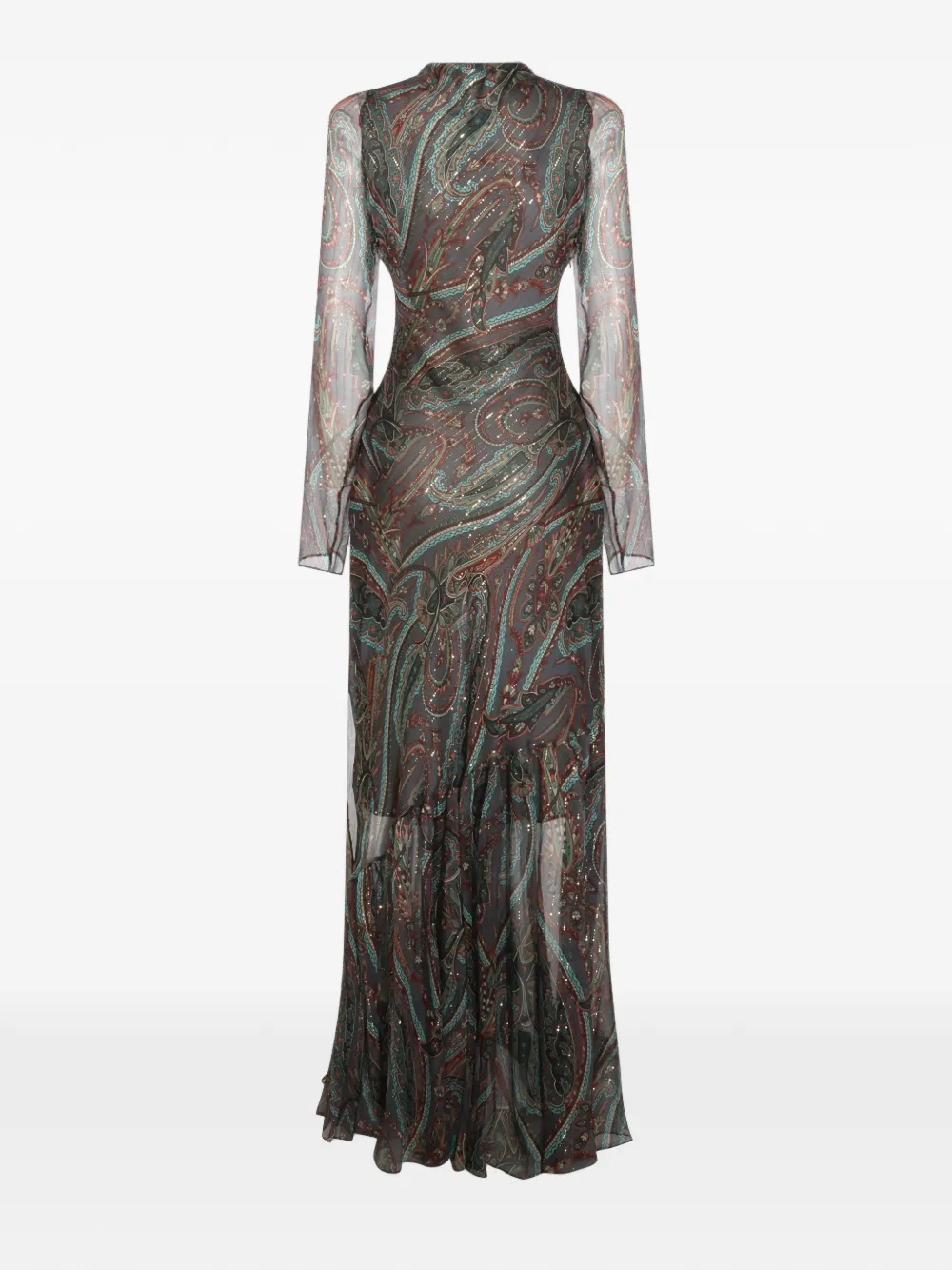 ETRO Midi-jurk met V-hals Grijs