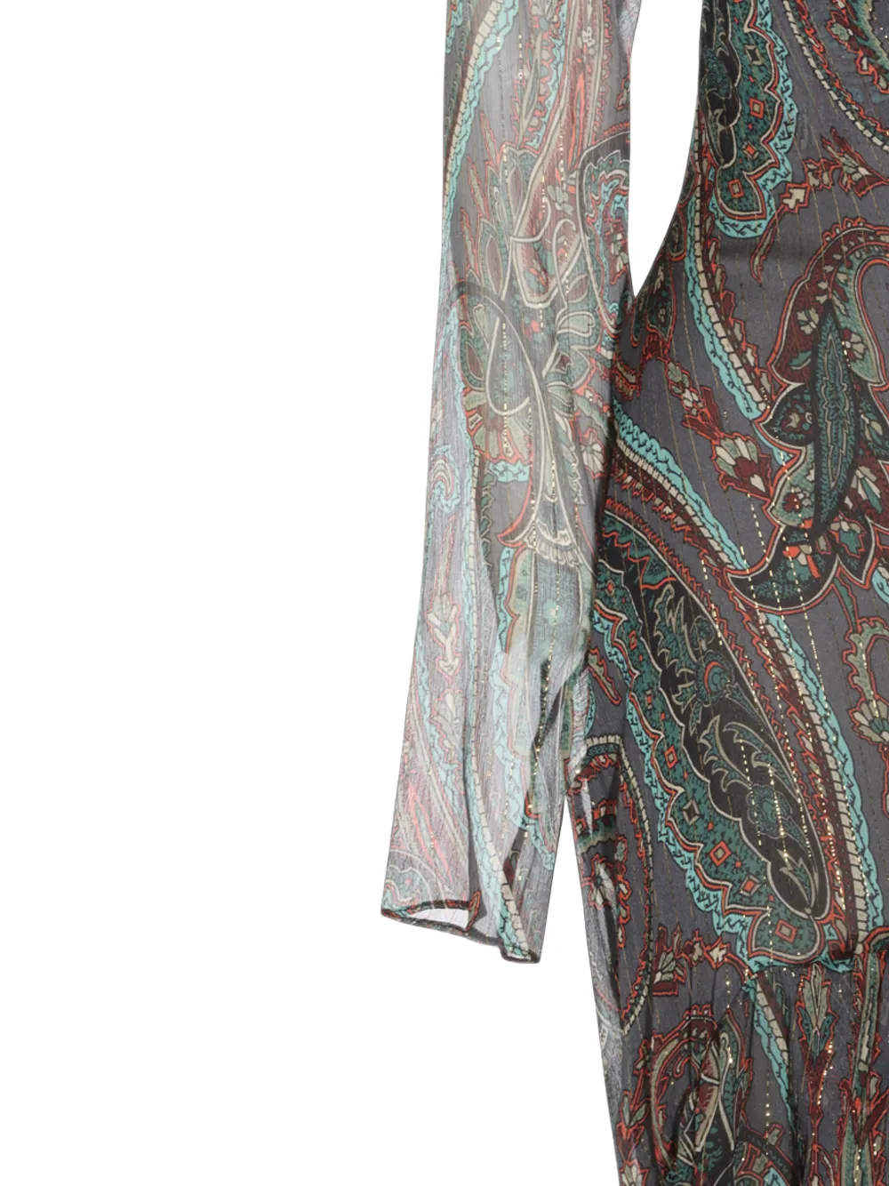 ETRO Midi-jurk met V-hals Grijs