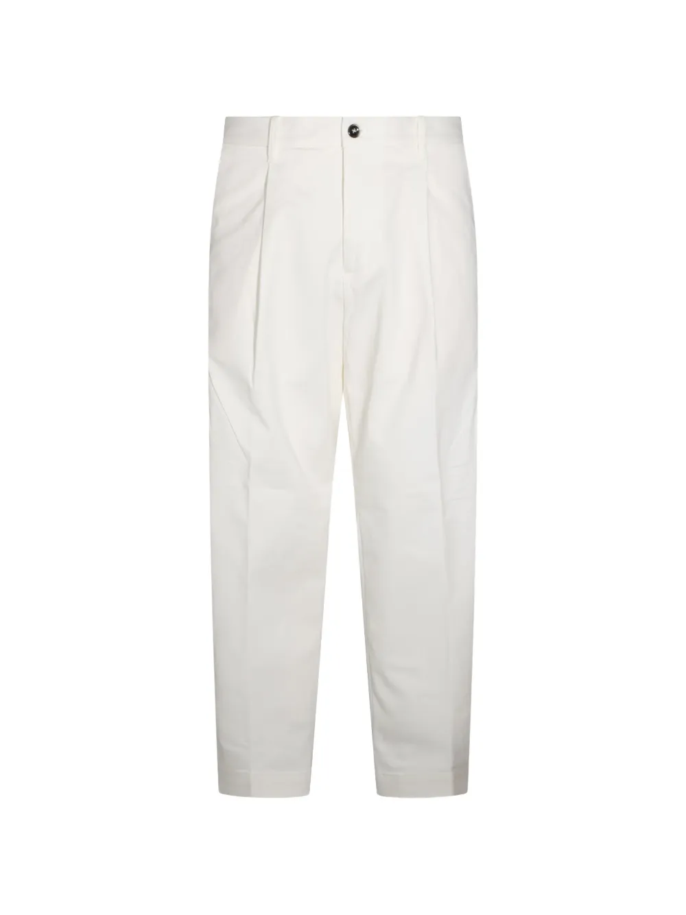 Nine In The Morning pleated tapered-leg trousers - Weiß
