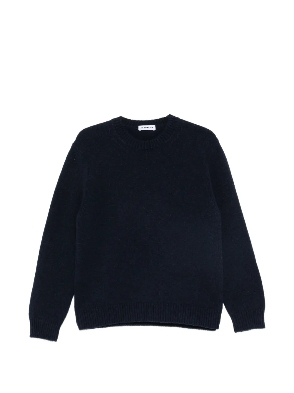 Jil Sander ribbed-trim sweater - Blue