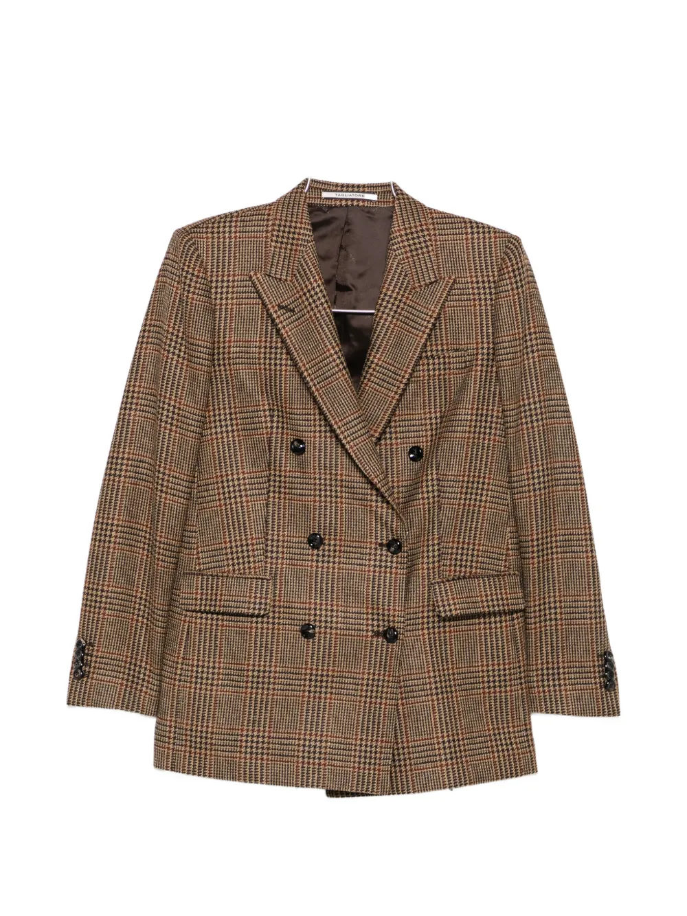 Tagliatore Jasmine Prince of Wales-check blazer - Braun