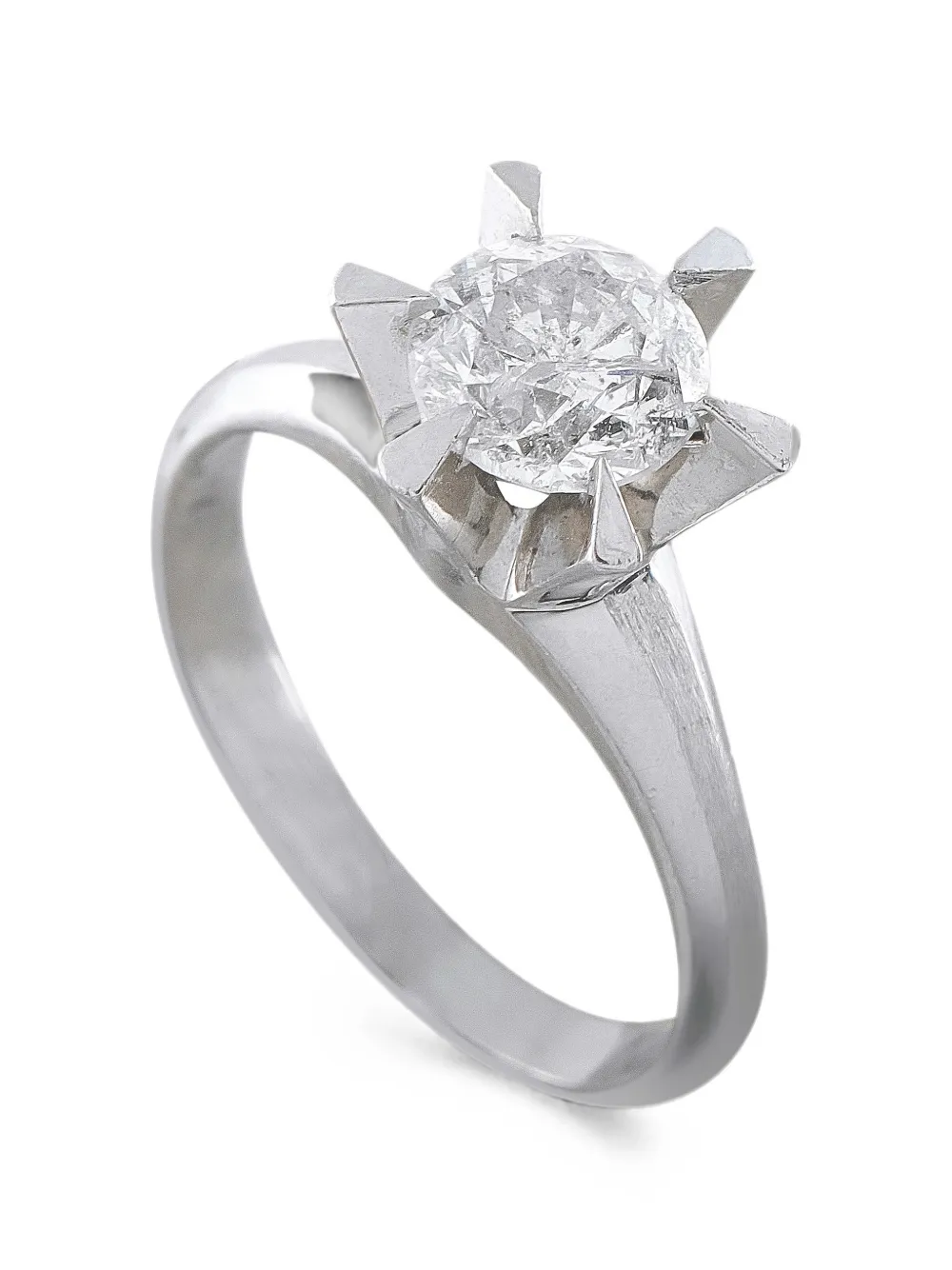 LB Exclusive solitaire diamond ring - Silber