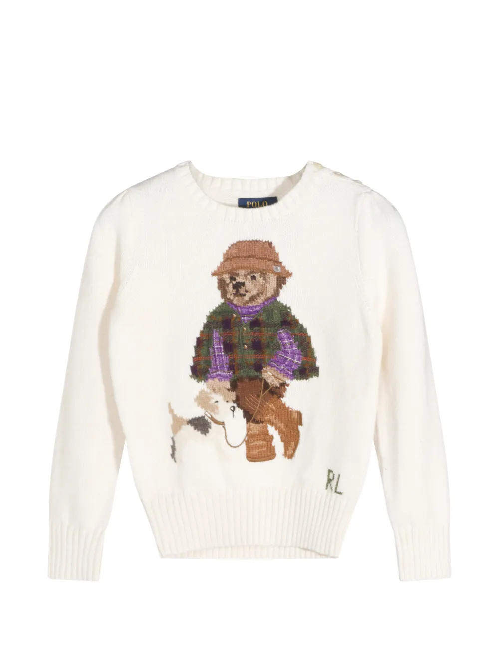 POLO RALPH LAUREN KIDS Polo Bear jumper - Toni neutri