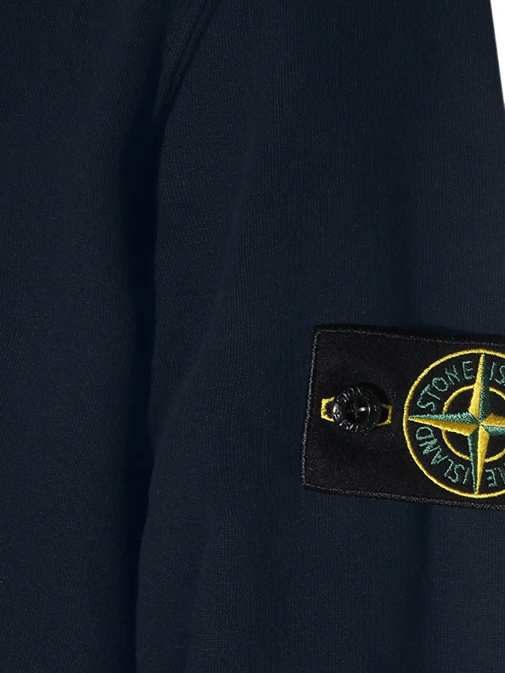 Stone Island Trui met Compass-logopatch Blauw