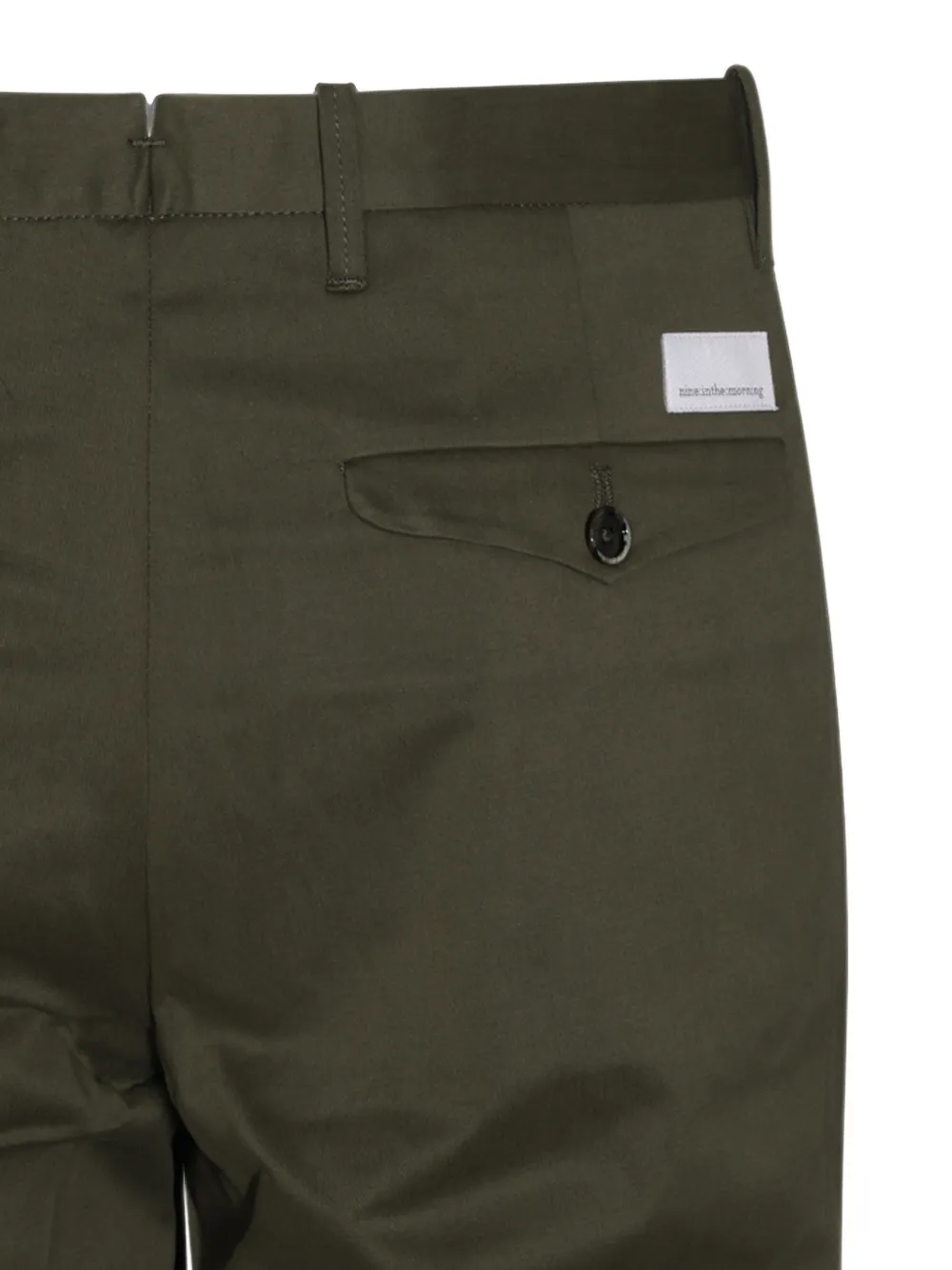 Nine In The Morning Broek met knoopsluiting Groen