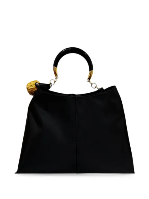 SERPUI Rory wicker-charm tote bag