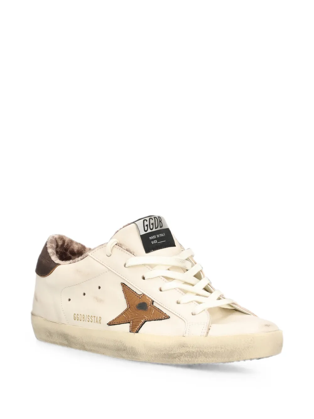 Golden Goose Super-Star distressed sneakers Beige