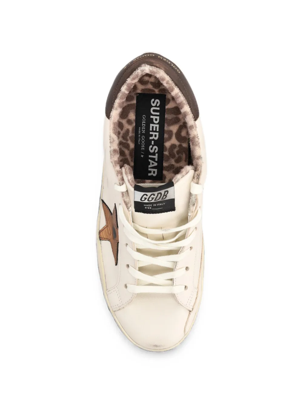 Golden Goose Super-Star distressed sneakers Beige