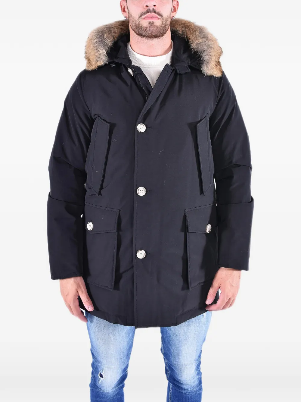 Woolrich Parka Arctic in pelliccia rimovibile - Nero