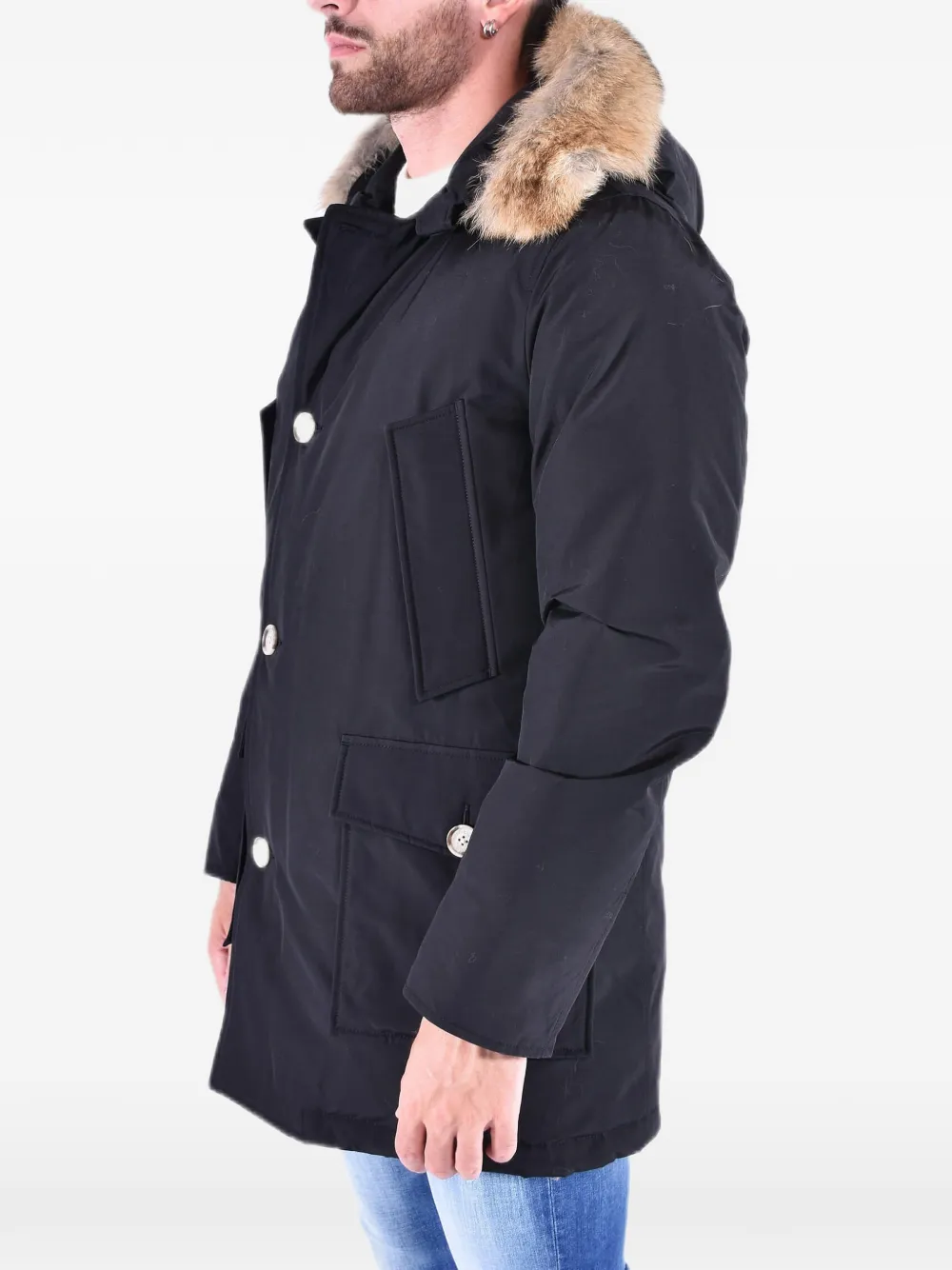 Woolrich Arctic afneembare parka Zwart
