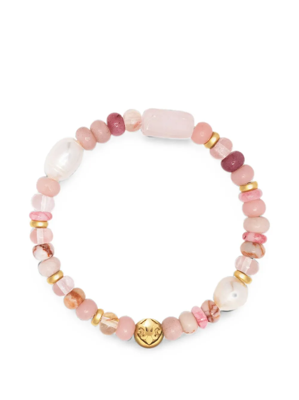 Nialaya Jewelry Bracciale con perle - Rosa