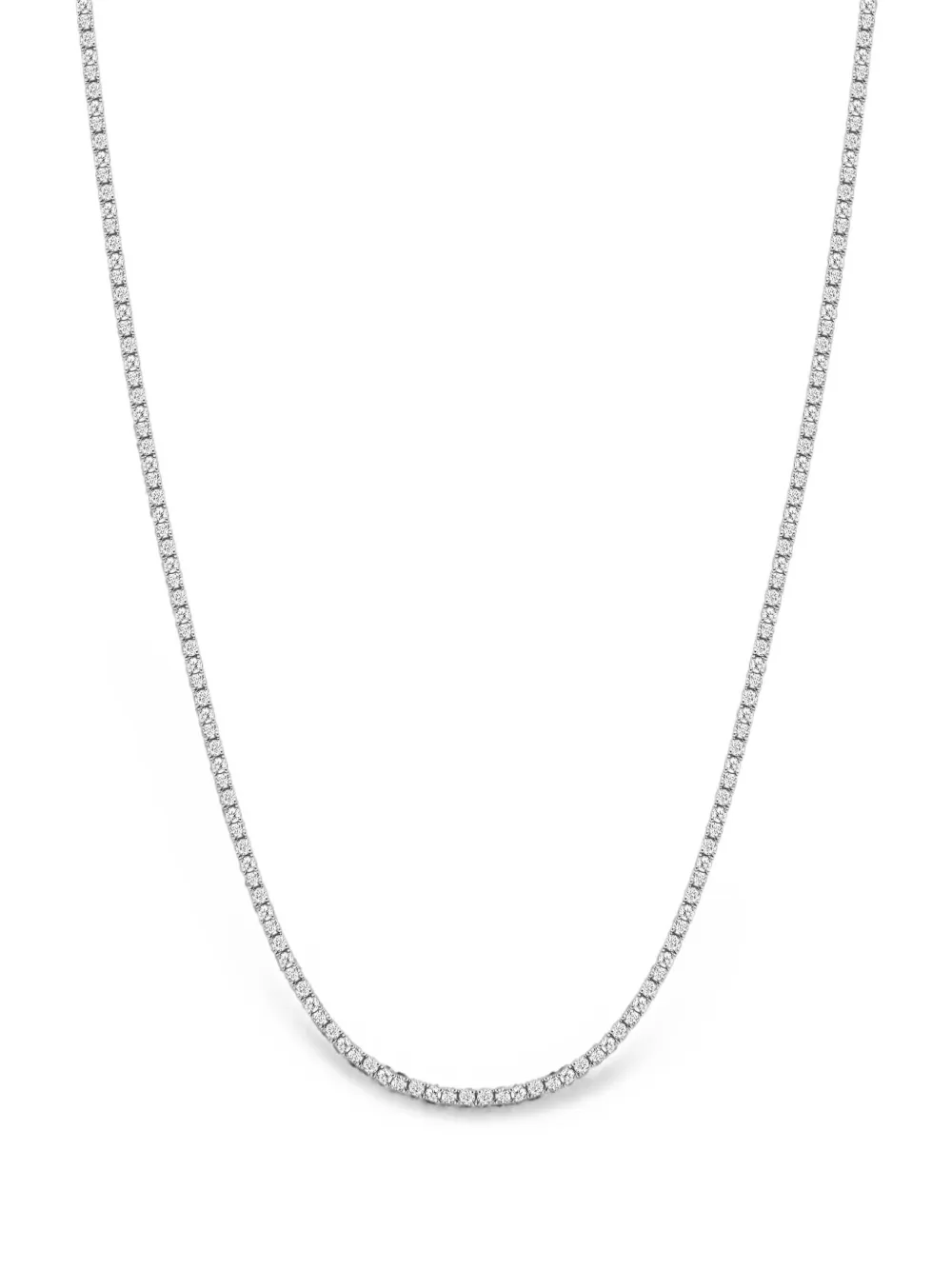 Nialaya Jewelry Mini Tennis Halskette - Silber