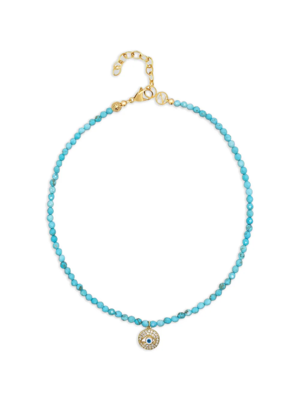 Nialaya Jewelry Evil-Eye Halskette - Gold
