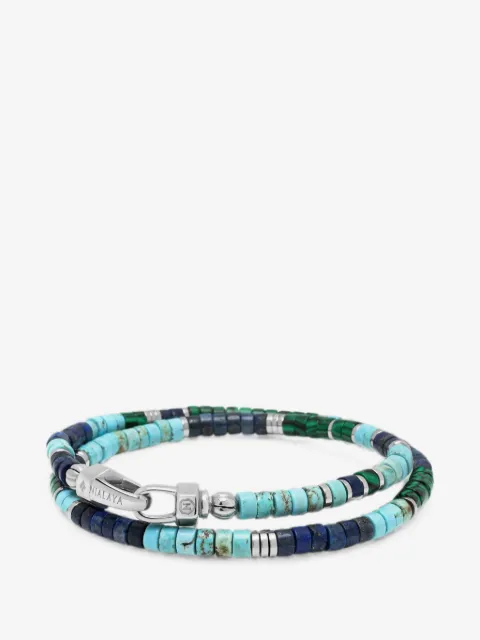 Nialaya Jewelry Heishi double-wrap bracelets