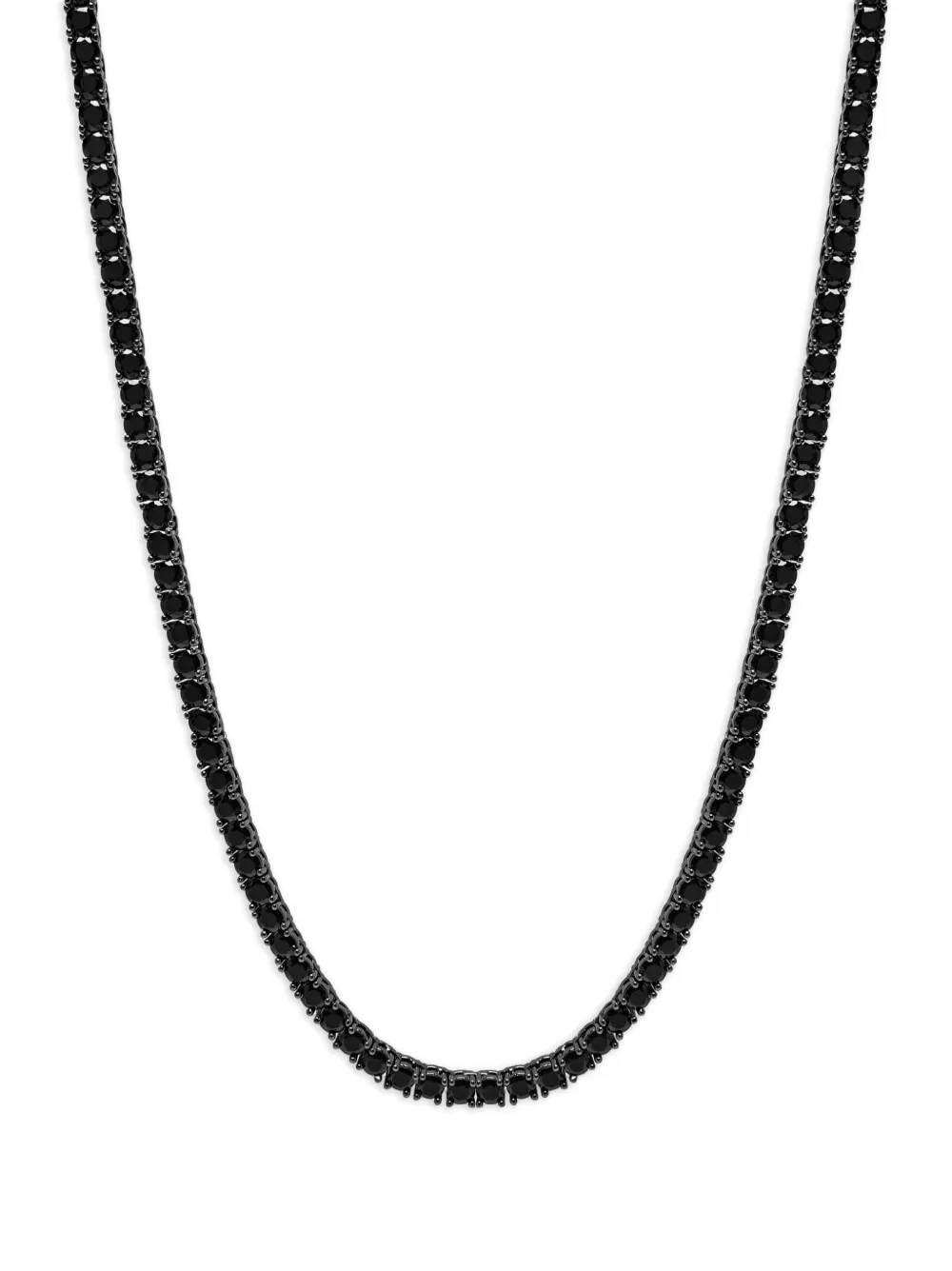 Nialaya Jewelry Tennis Halskette - Schwarz